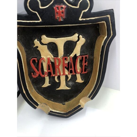 Scarface  Small Glass Ashtray Tony Montana Al Pacino Universal Studios - Picture 3 of 13